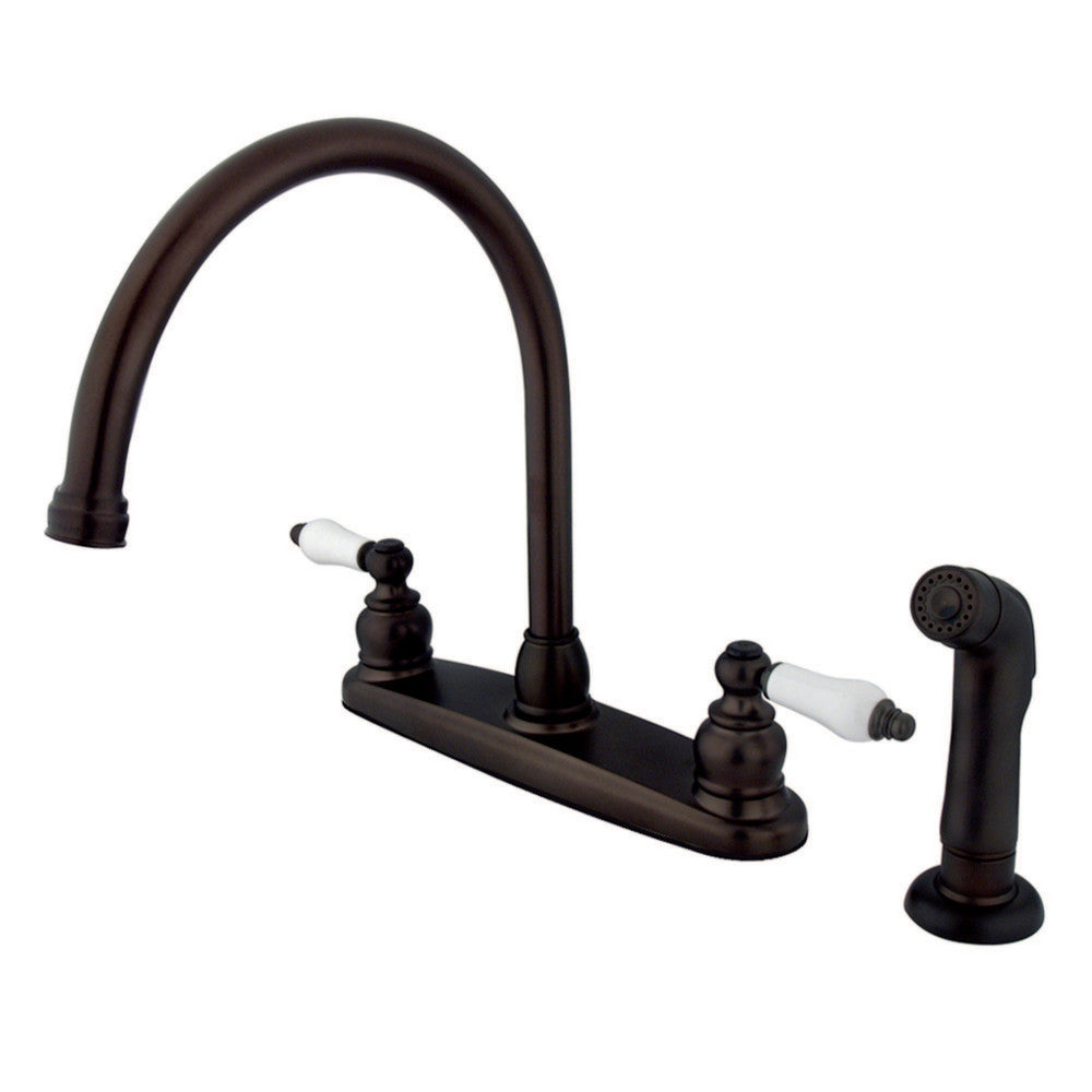 Kingston Brass KB725SP Vintage Centerset Kitchen Faucet, Oil Rubbed Bronze - BNGBath