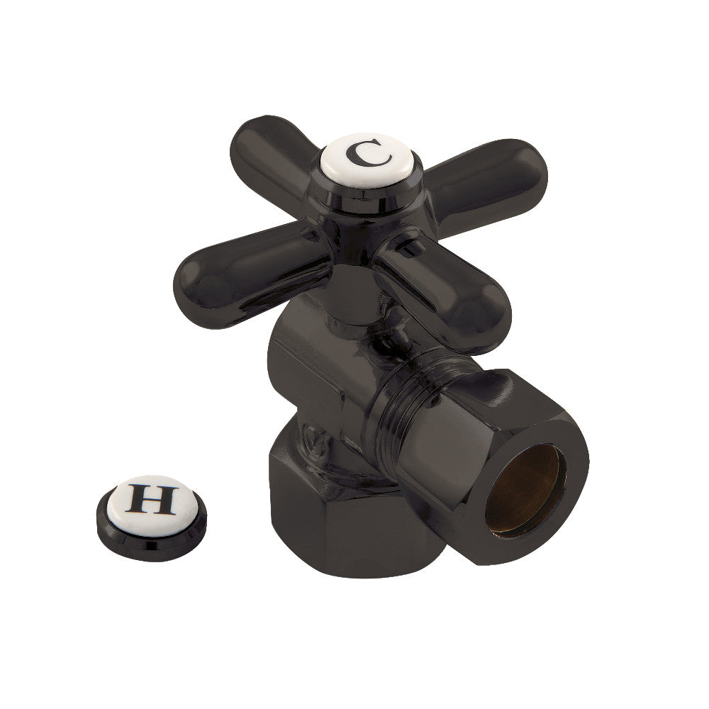 Kingston Brass CC44405X 1/2" IPS X 1/2" OD Comp Angle Stop Valve, Oil Rubbed Bronze - BNGBath