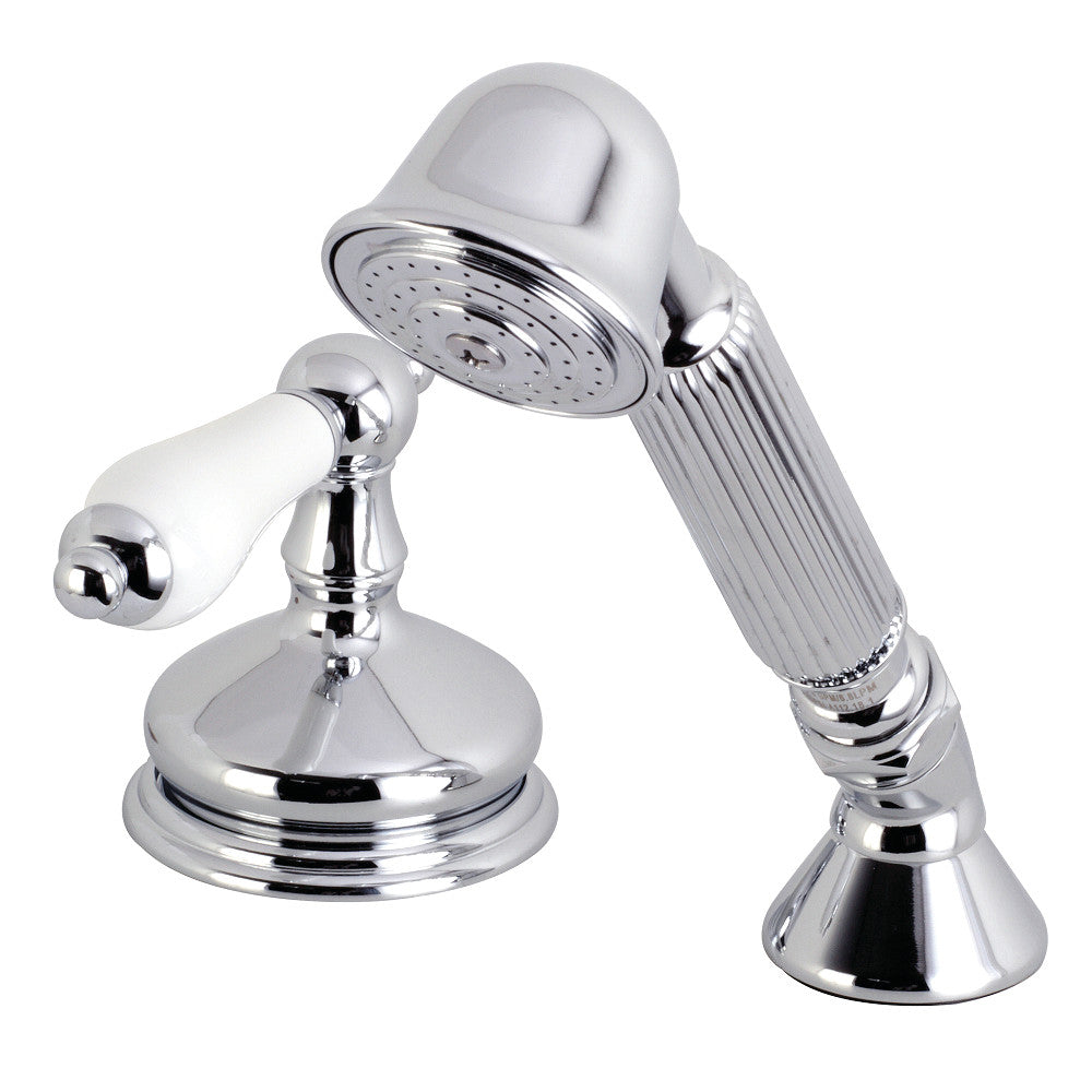 Kingston Brass KSK3331PLTR Transfer Valve Set for Roman Tub Faucet with Hand Shower, Polished Chrome - BNGBath