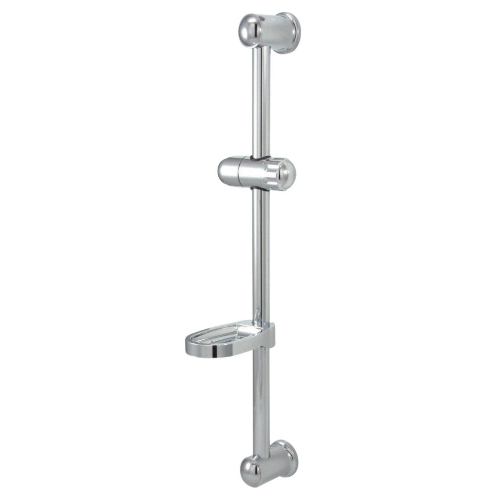 Kingston Brass KX2522SG Vilbosch 24" Slide Bar with Soap Dish and Hand Shower Holder, Polished Chrome - BNGBath