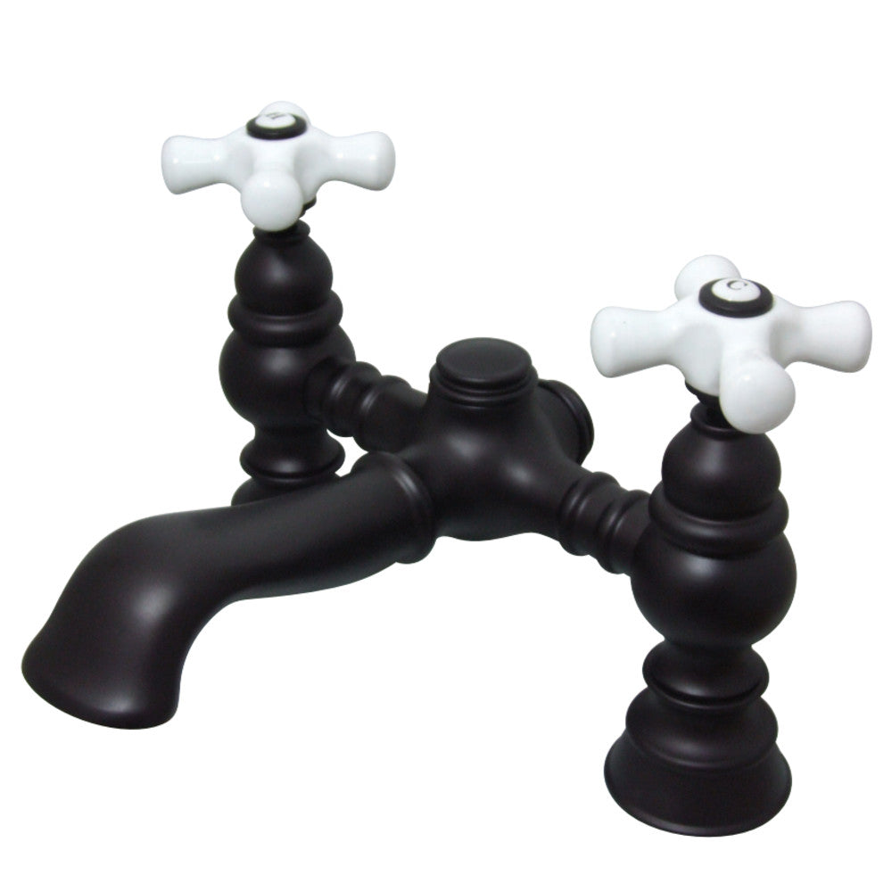 Kingston Brass CC1136T5 Vintage 7-Inch Deck Mount Tub Faucet, Oil Rubbed Bronze - BNGBath