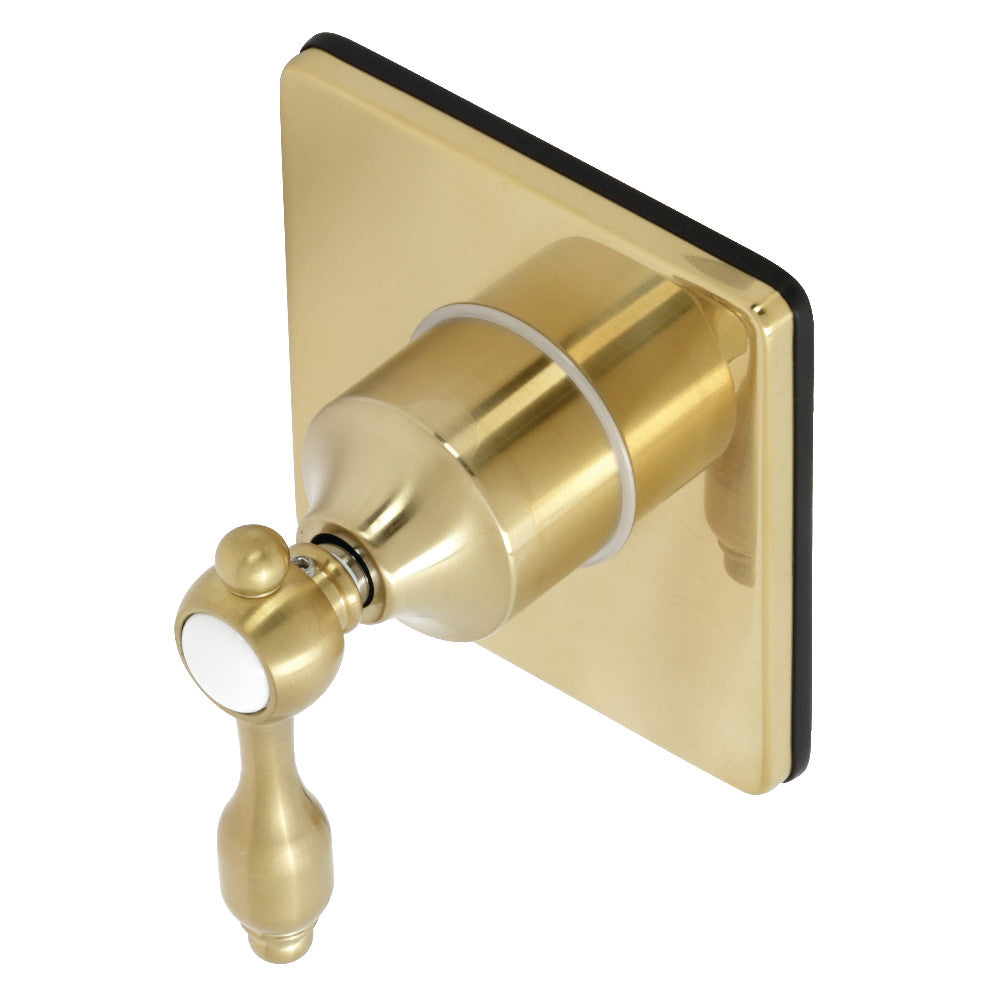 Kingston Brass KS3047TAL Tudor 3-Way Diverter Valve with Trim Kit, Brushed Brass - BNGBath