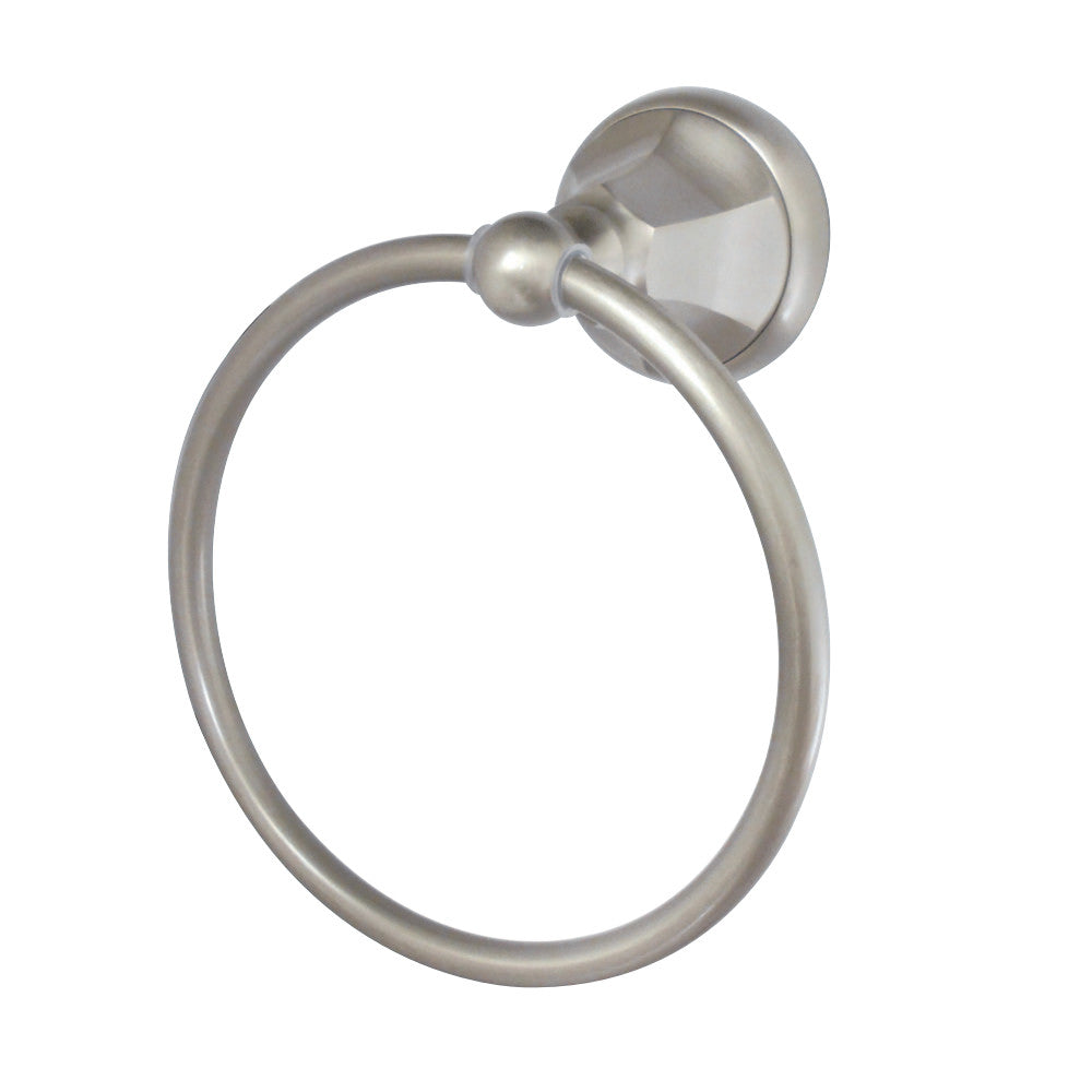 Kingston Brass BA4814SN Metropolitan 6-Inch Towel Ring, Brushed Nickel - BNGBath