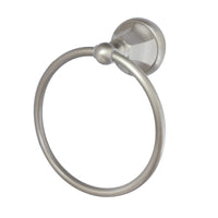 Thumbnail for Kingston Brass BA4814SN Metropolitan 6-Inch Towel Ring, Brushed Nickel - BNGBath