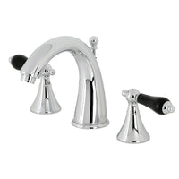 Thumbnail for Kingston Brass KS2971PKL Duchess Widespread Bathroom Faucet with Brass Pop-Up, Polished Chrome - BNGBath