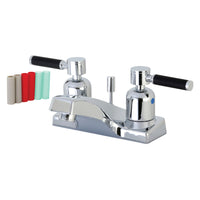 Thumbnail for Kingston Brass FB201DKL 4 in. Centerset Bathroom Faucet, Polished Chrome - BNGBath