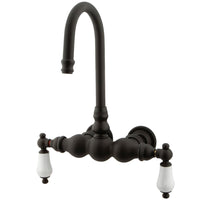 Thumbnail for Kingston Brass CC5T5 Vintage 3-3/8-Inch Wall Mount Tub Faucet, Oil Rubbed Bronze - BNGBath