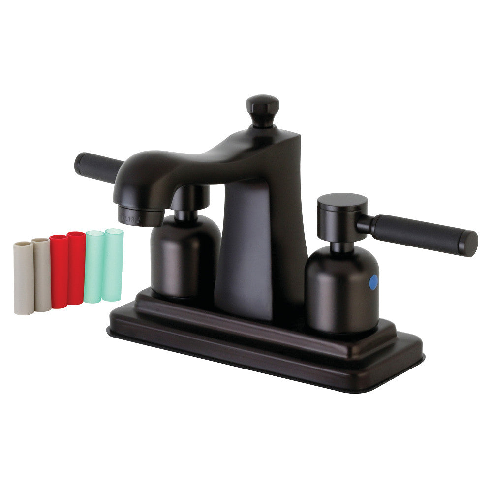 Kingston Brass FB4645DKL 4 in. Centerset Bathroom Faucet, Oil Rubbed Bronze - BNGBath