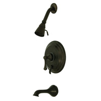 Thumbnail for Kingston Brass KB36350BL Tub and Shower Faucet, Oil Rubbed Bronze - BNGBath