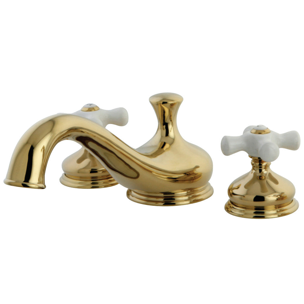 Kingston Brass KS3332PX Heritage Roman Tub Faucet, Polished Brass - BNGBath