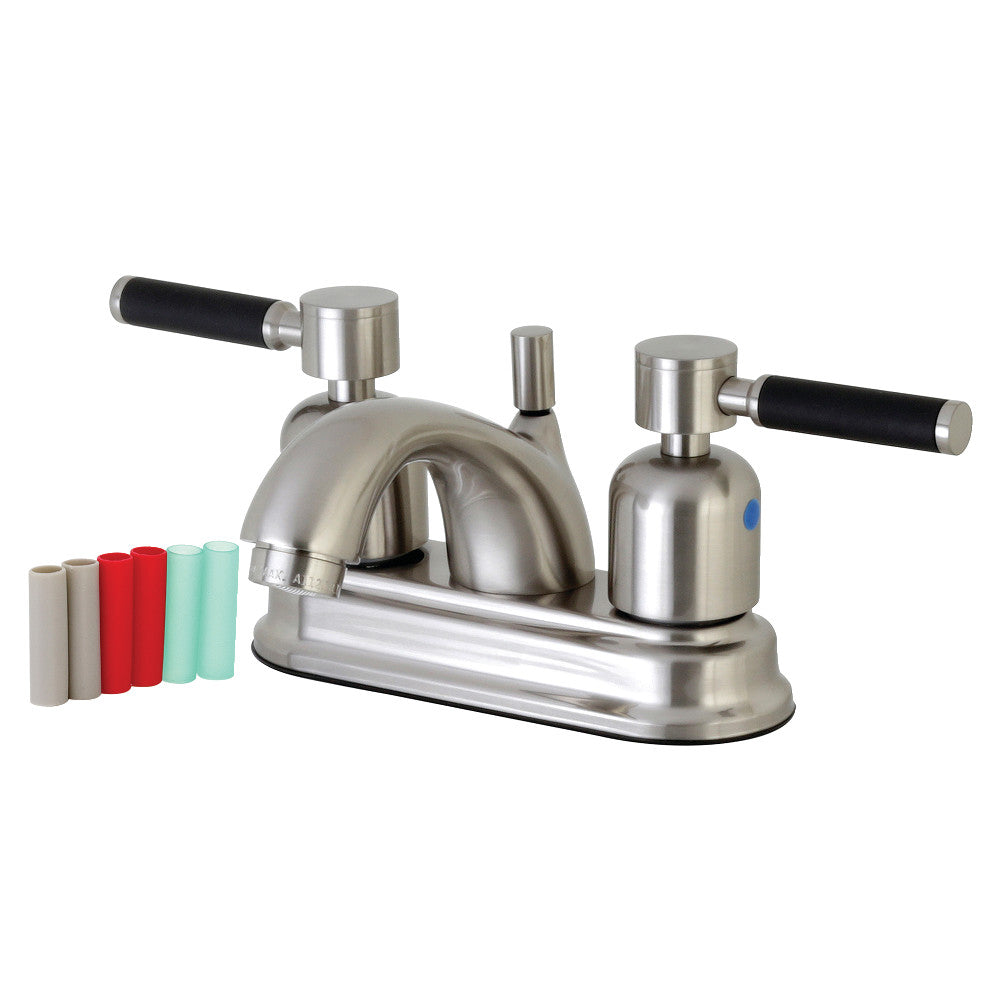 Kingston Brass FB2608DKL 4 in. Centerset Bathroom Faucet, Brushed Nickel - BNGBath