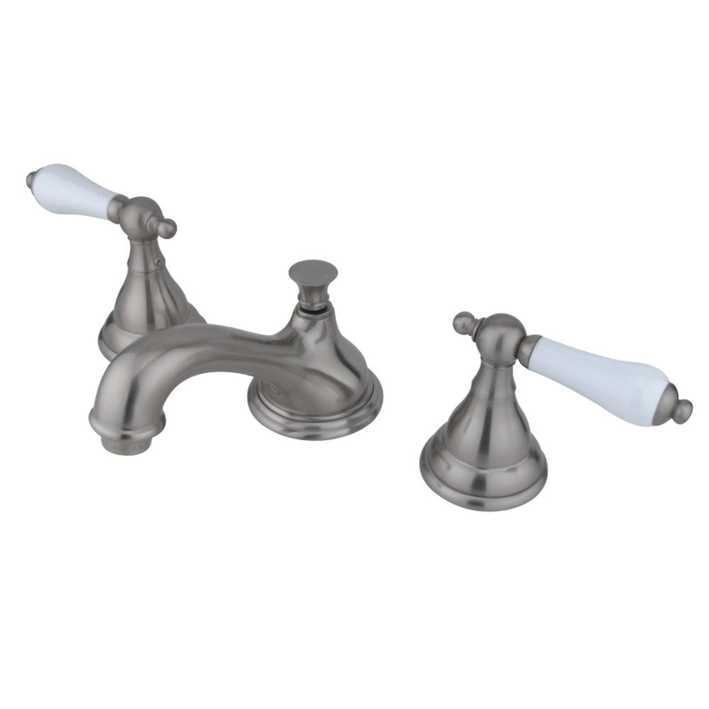 Kingston Brass KS5568PL 8 in. Widespread Bathroom Faucet, Brushed Nickel - BNGBath