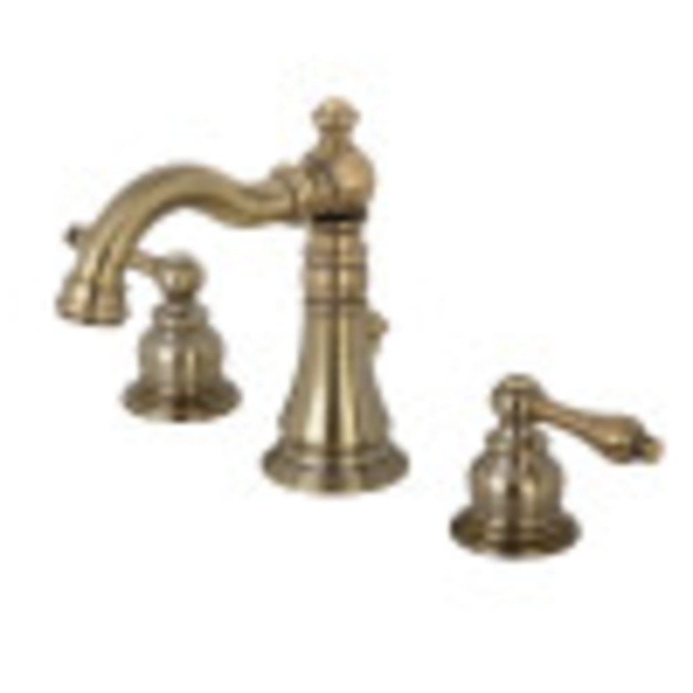 Fauceture FSC19733AL English Classic Widespread Bathroom Faucet, Antique Brass - BNGBath