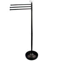 Thumbnail for Kingston Brass CC2020 Vintage Pedestal Towel Bar, Matte Black - BNGBath