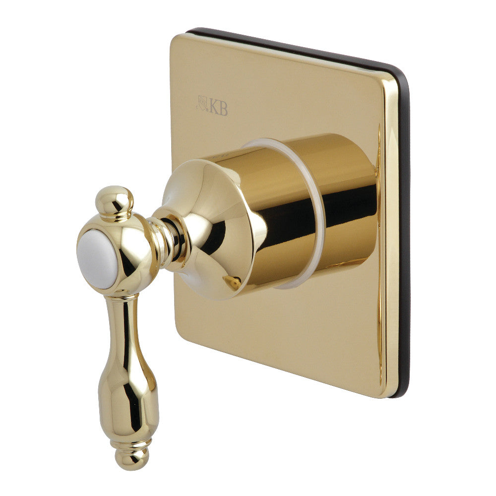 Kingston Brass KS3042TAL Tudor 3-Way Diverter Valve with Trim Kit, Polished Brass - BNGBath