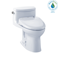 Thumbnail for TOTO WASHLET+  Supreme II One-Piece Elongated 1.28 GPF Toilet and WASHLET S300e Bidet Seat,  - MW634574CEFG#01 - BNGBath