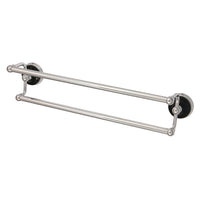 Thumbnail for Kingston Brass BA91318C Water Onyx 18 in. Dual Towel Bar, Polished Chrome - BNGBath