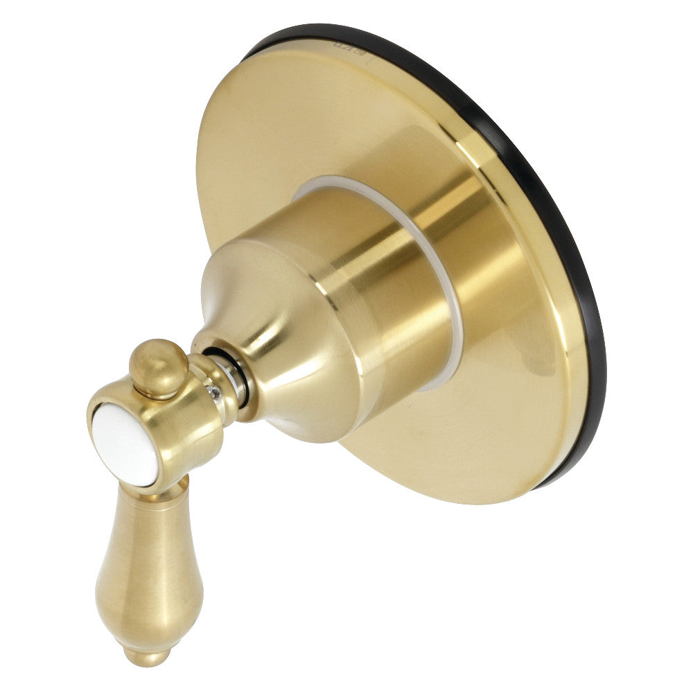 Kingston Brass KS3037BAL Heirloom 3-Way Diverter Valve with Trim Kit, Brushed Brass - BNGBath