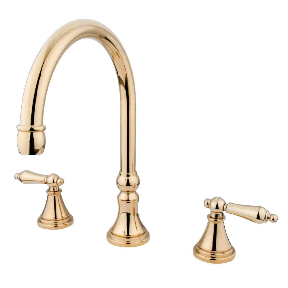 Kingston Brass KS2342AL Roman Tub Faucet, Polished Brass - BNGBath