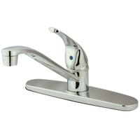 Thumbnail for Kingston Brass KB5710 Chatham Single-Handle Centerset Kitchen Faucet, Polished Chrome - BNGBath