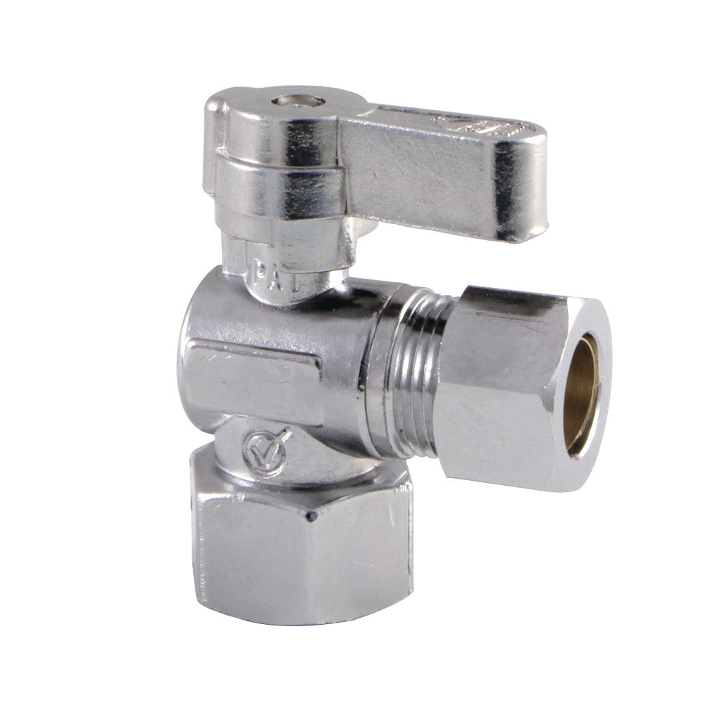 Kingston Brass KF4440 1/2" FIP X 1/2" OD Comp Angle Stop Valve, Polished Chrome - BNGBath