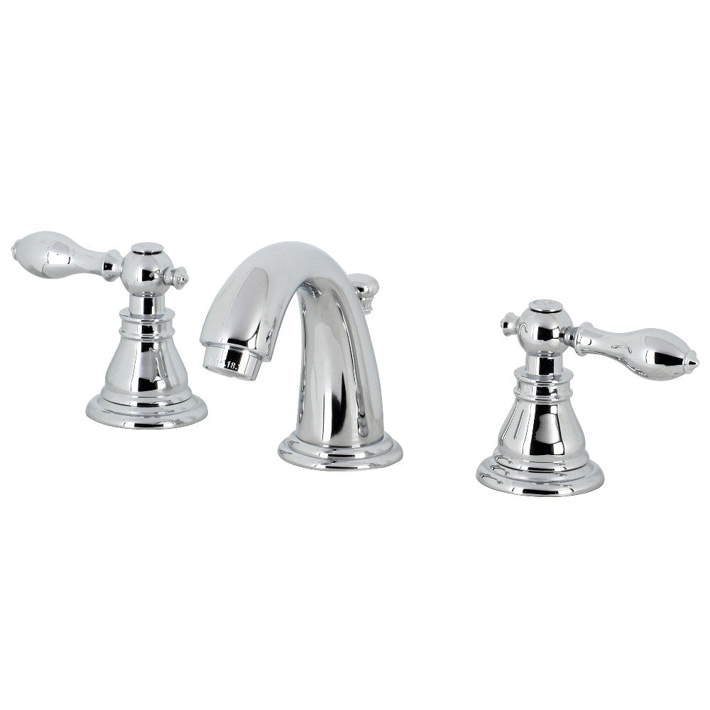 Kingston Brass KB911ACL American Classic Widespread Bathroom Faucet with Retail Pop-Up, Polished Chrome - BNGBath