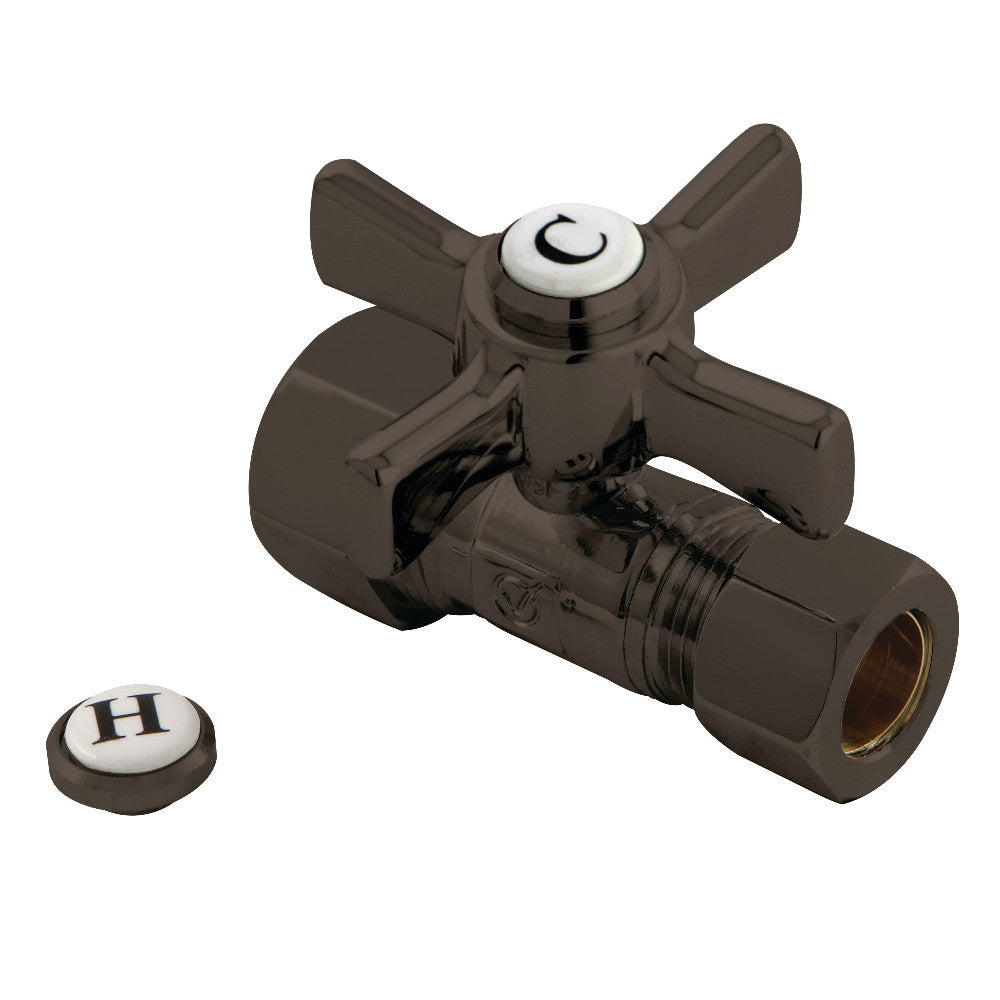 Kingston Brass CC44455ZX 5/8" OD Comp X 1/2" OD Comp Straight Shut-Off Valve, Oil Rubbed Bronze - BNGBath