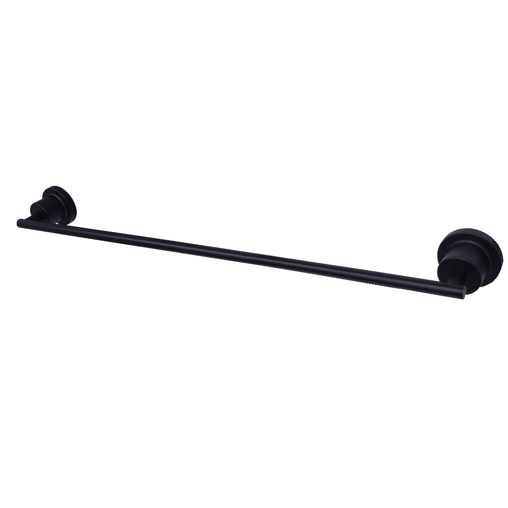 Kingston Brass BAH8211MB Concord 24-Inch Single Towel Bar, Matte Black - BNGBath