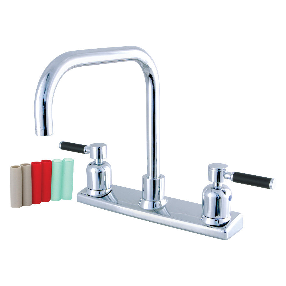 Kingston Brass FB2141DKL Kaiser 8-Inch Centerset Kitchen Faucet, Polished Chrome - BNGBath