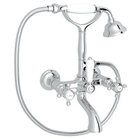 Thumbnail for ROHL Exposed Wall Mount Tub Filler with Handshower - BNGBath