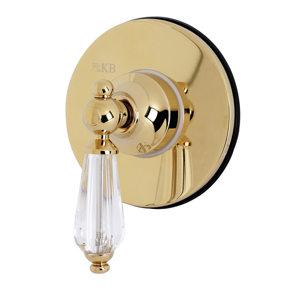 Kingston Brass KS3032WLL 3-Way Diverter Valve with Trim Kit, Polished Brass - BNGBath