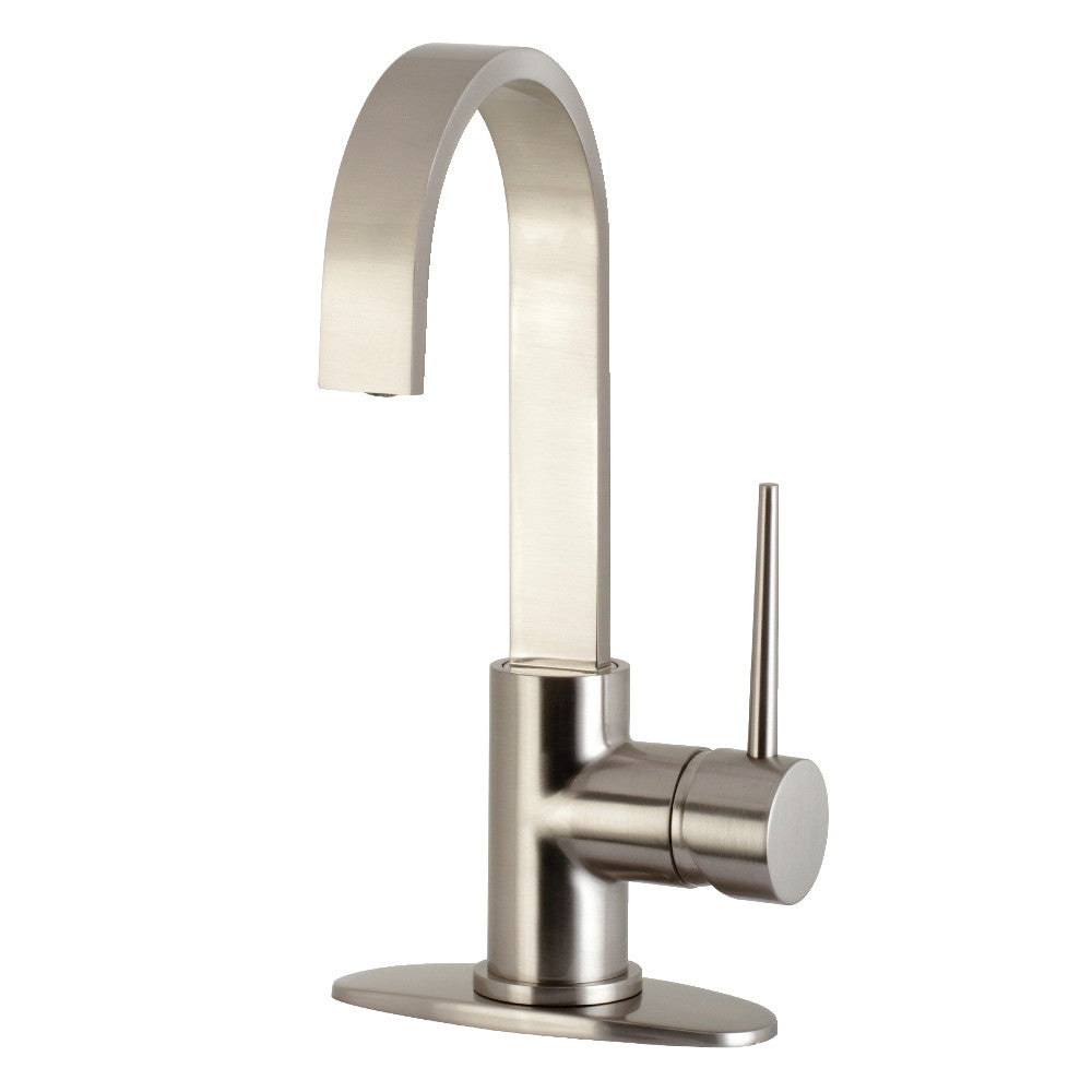 Kingston Brass LS8618NYL New York One-Handle 1-Hole Deck Mounted Bar Faucet, Brushed Nickel - BNGBath