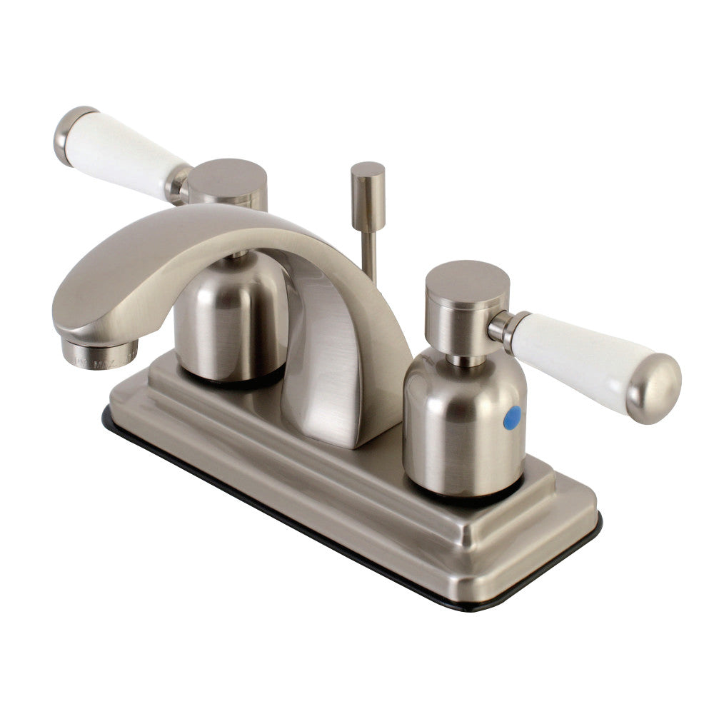 Kingston Brass KB4648DPL 4 in. Centerset Bathroom Faucet, Brushed Nickel - BNGBath