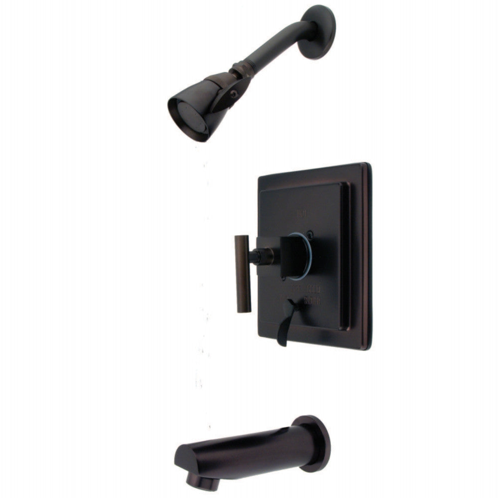 Kingston Brass KB86550CQL Claremont Tub & Shower Faucet, Oil Rubbed Bronze - BNGBath