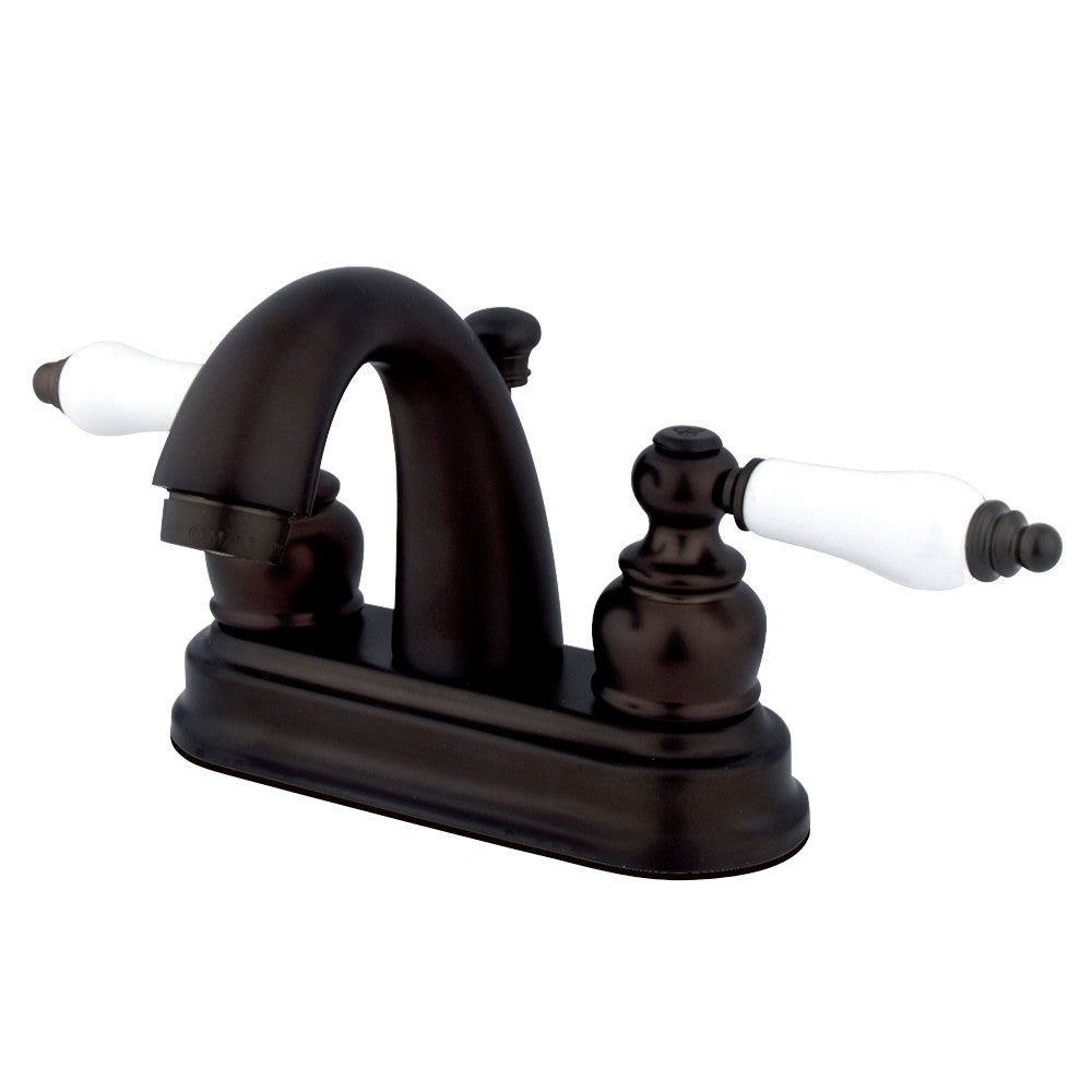 Kingston Brass KB5615PL Restoration 4 in. Centerset Bathroom Faucet, Oil Rubbed Bronze - BNGBath