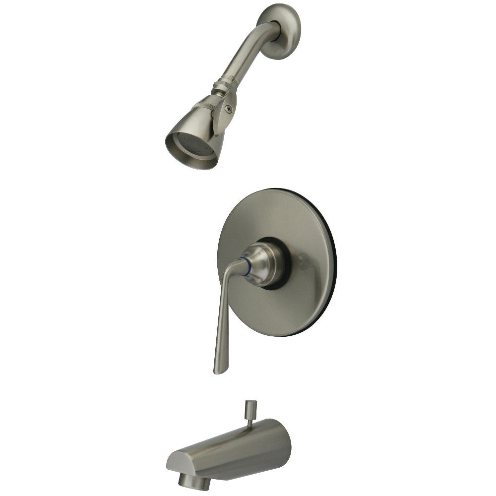 Kingston Brass KB8698ZL Tub and Shower Faucet, Brushed Nickel - BNGBath