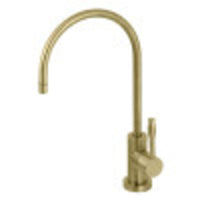 Thumbnail for Kingston Brass KS8197NKL Nustudio Single-Handle Cold Water Filtration Faucet, Brushed Brass - BNGBath