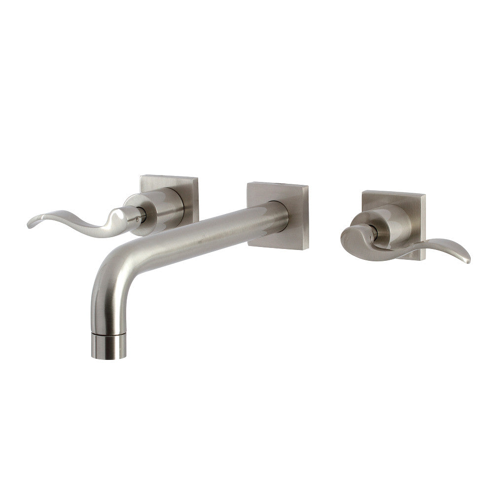 Kingston Brass KS6028DFL NuWave Wall Mount Tub Faucet, Brushed Nickel - BNGBath