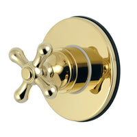 Thumbnail for Kingston Brass KS3032AX 3-Way Diverter Valve with Trim Kit, Polished Brass - BNGBath