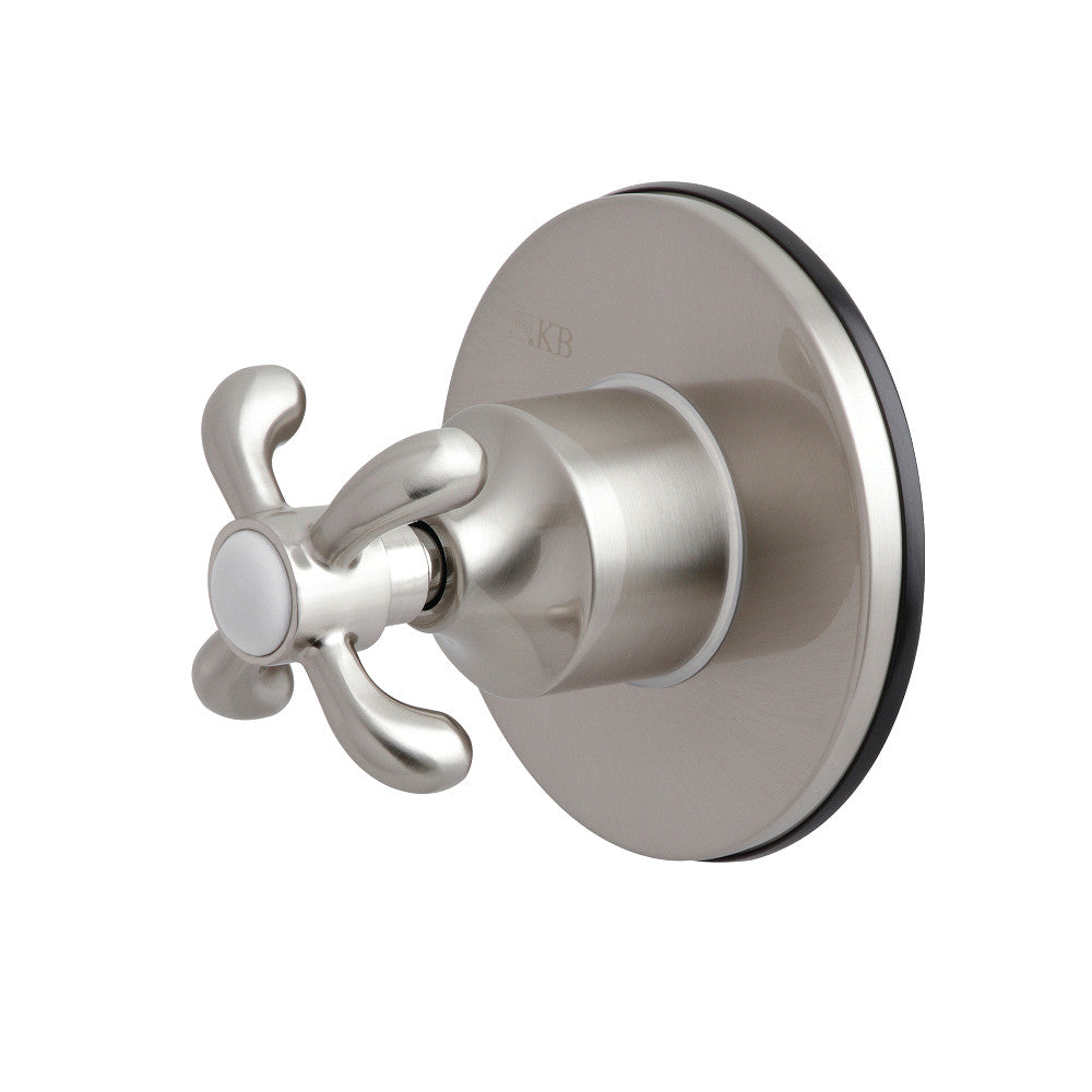 Kingston Brass KS3038TX 3-Way Diverter Valve with Trim Kit, Brushed Nickel - BNGBath