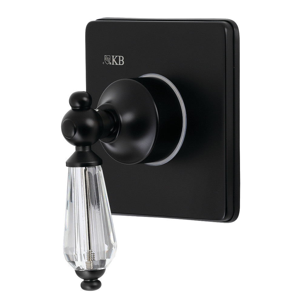 Kingston Brass KS3040WLL 3-Way Diverter Valve with Trim Kit, Matte Black - BNGBath