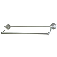 Thumbnail for Kingston Brass BA4813SN Metropolitan 24-Inch Dual Towel Bar, Brushed Nickel - BNGBath