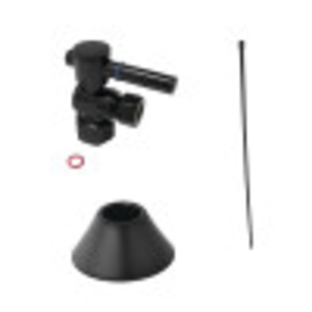 Kingston Brass CC43100DLTKB30 Modern Plumbing Toilet Trim Kit, Matte Black - BNGBath