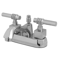 Thumbnail for Kingston Brass KS4261QL 4 in. Centerset Bathroom Faucet, Polished Chrome - BNGBath