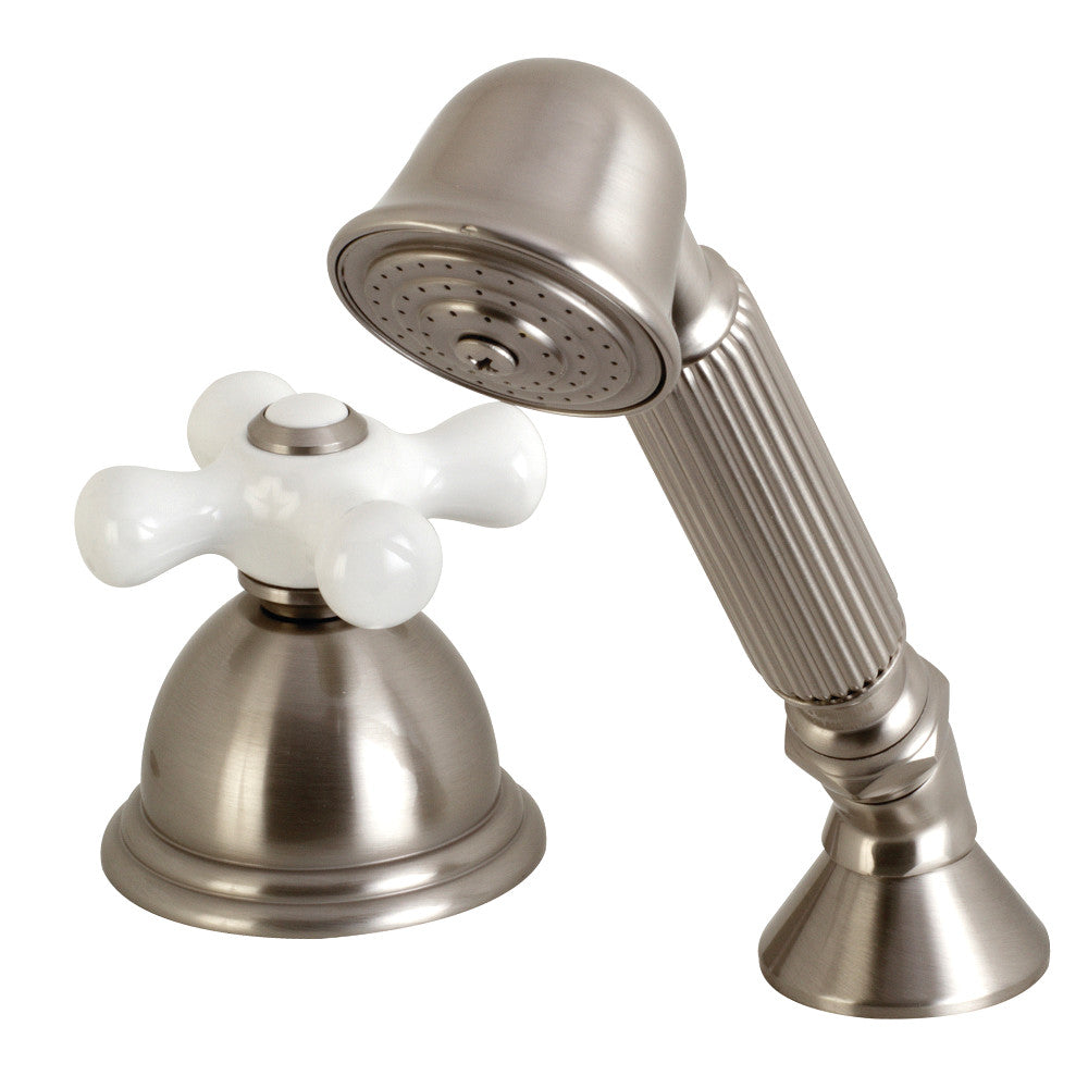 Kingston Brass KSK3358PXTR Transfer Valve Set for Roman Tub Filler, Brushed Nickel - BNGBath