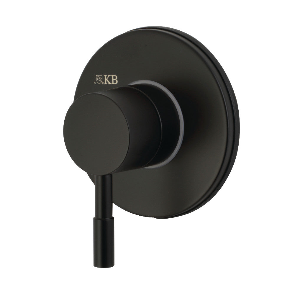 Kingston Brass KS3030DL Concord 3-Way Diverter Valve with Trim Kit, Matte Black - BNGBath