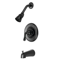 Thumbnail for Kingston Brass KB630 Magellan Single Handle Tub and Shower Faucet, Matte Black - BNGBath