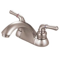 Thumbnail for Kingston Brass KB2628LP 4 in. Centerset Bathroom Faucet, Brushed Nickel - BNGBath