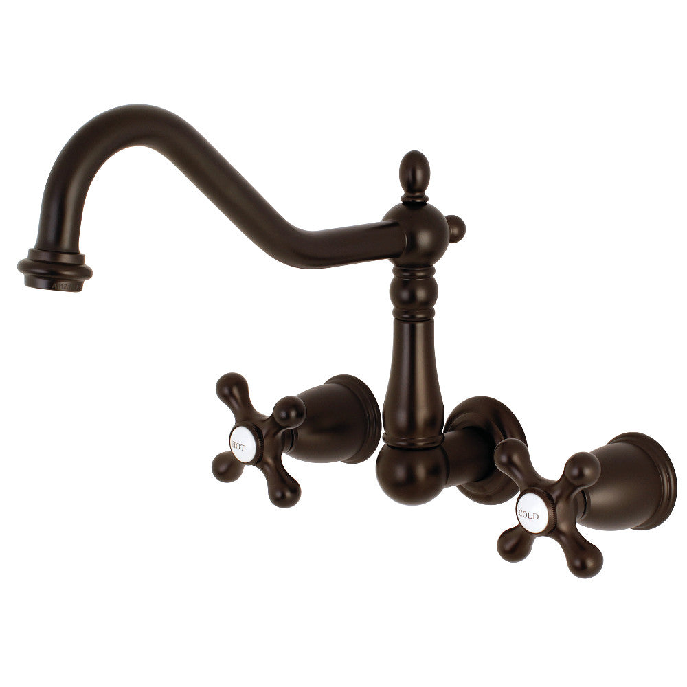 Kingston Brass KS1285AX Wall Mount Kitchen Faucet, Oil Rubbed Bronze - BNGBath