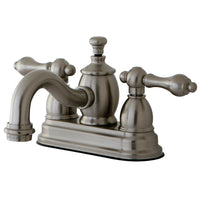 Thumbnail for Kingston Brass KS7108AL 4 in. Centerset Bathroom Faucet, Brushed Nickel - BNGBath